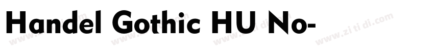 Handel Gothic HU No字体转换
